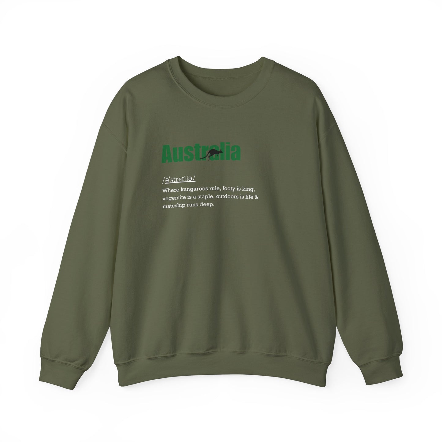 Spirit of Australia - Unisex Heavy Blend™ Crewneck Sweatshirt, Cozy, Durable, Classic Fit