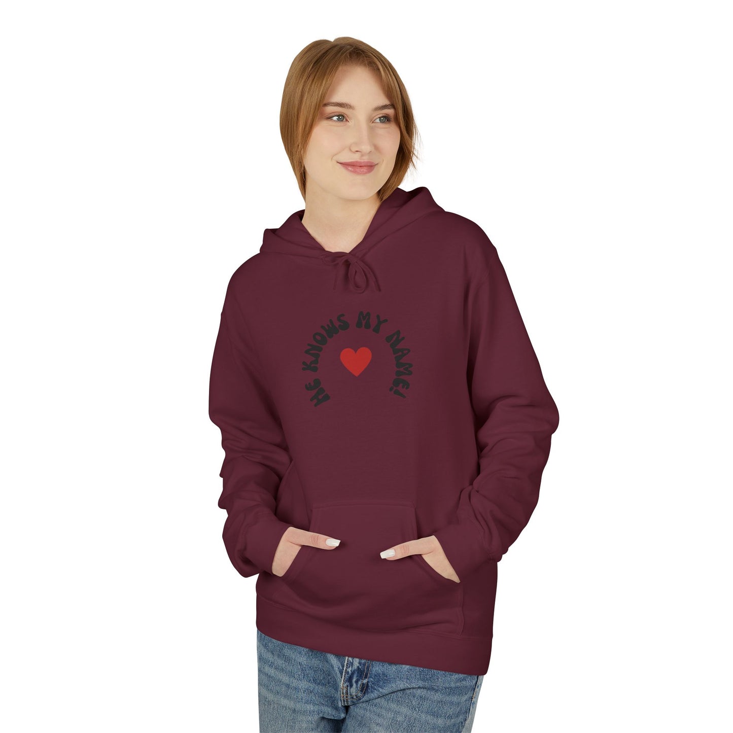 He Knows My Name Fleece Hoodie