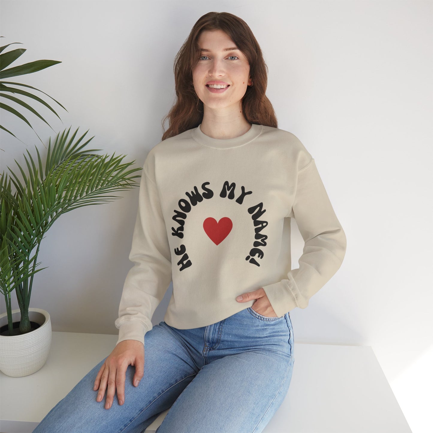 He Knows My Name Crewneck Sweatshirt