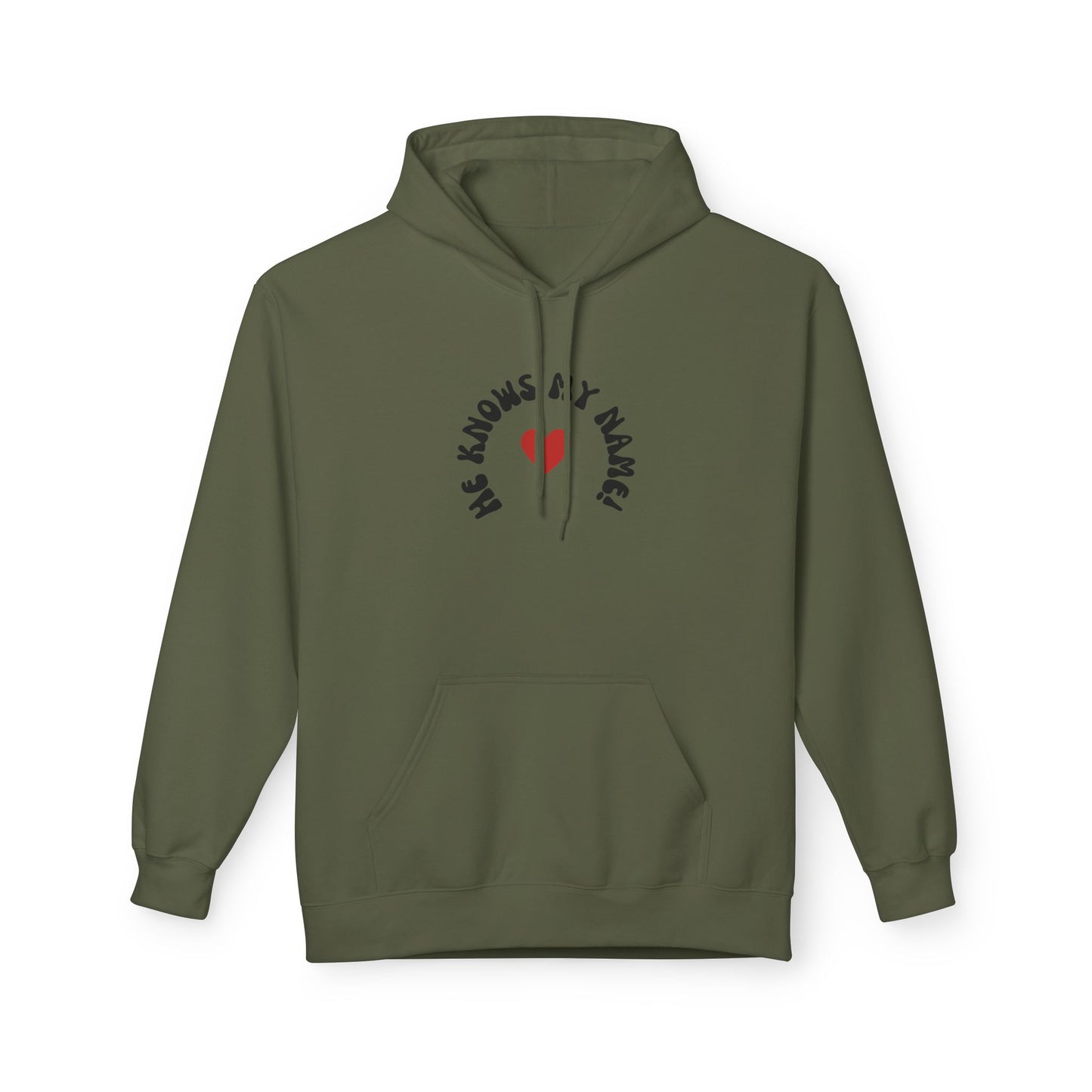 He Knows My Name Fleece Hoodie