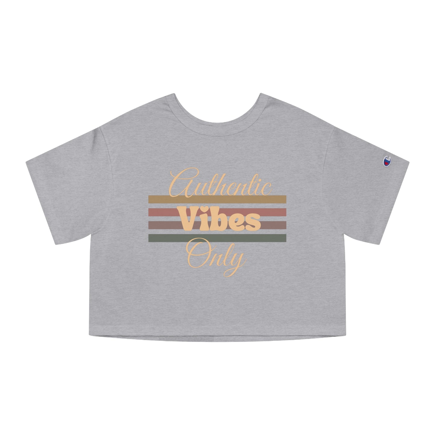 Authentic Vibes Only Cropped T-Shirt for Women